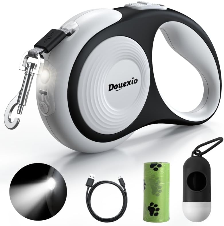 Retractable Dog Leash with Flashlight thumbnail
